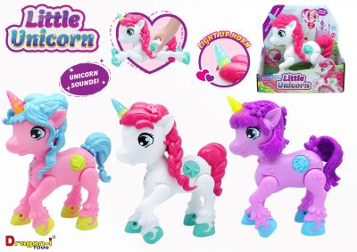 Mighty Megasaur - Unicorn Junior cu lumini si sunete, diverse culori