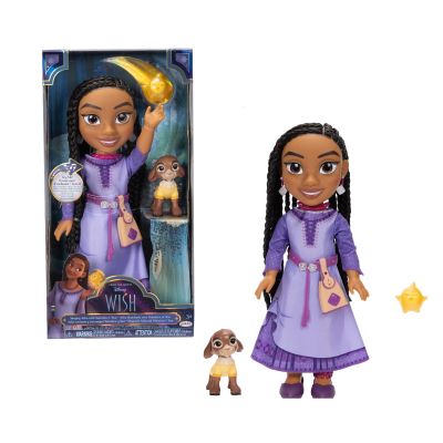 Disney Wish - Dorinta - Papusa interactiva cu accesorii, Asha, 38 cm