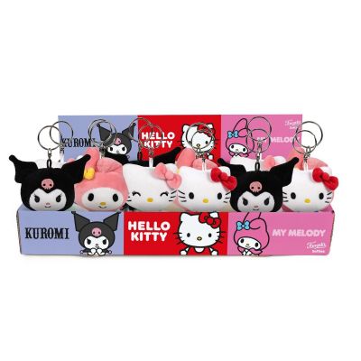 Hello Kitty - Breloc de plus, 10 cm, diverse personaje