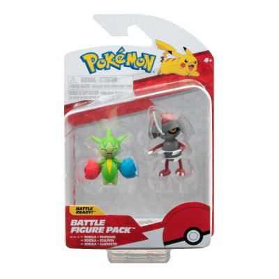 Pokemon - Set 2 figurine de actiune, (Pawniard & Roselia) S15
