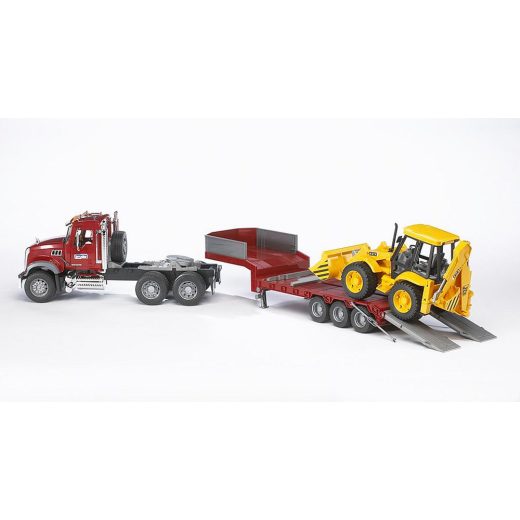 Bruder Camion Incarcare Mack Granite Si Buldoexcavator Jcb 4Cx