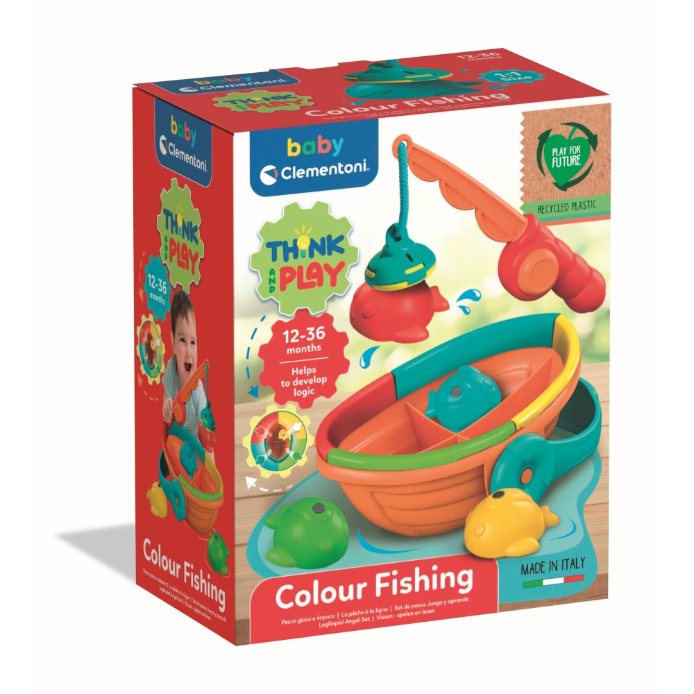 Clementoni - Joc educativ de logica pestisori colorati din plastic reciclat