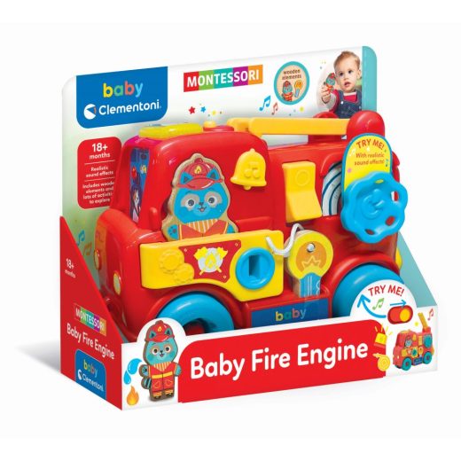Clementoni - Montessori camion de pompieri cu diverse activitati