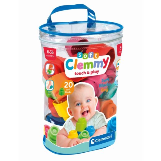 Clementoni - Soft Clemmy plasa cu 20 de cuburi