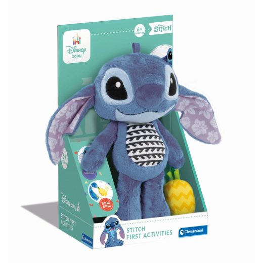 Clementoni - Plus Disney Stitch pentru dezvoltarea senzoriala ce se poate agata la carut sau patut