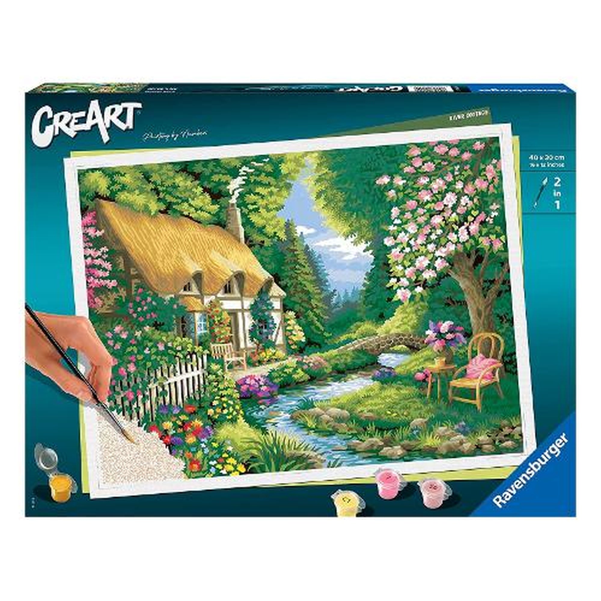Creart - Pictura Casuta Pe Malul Raului