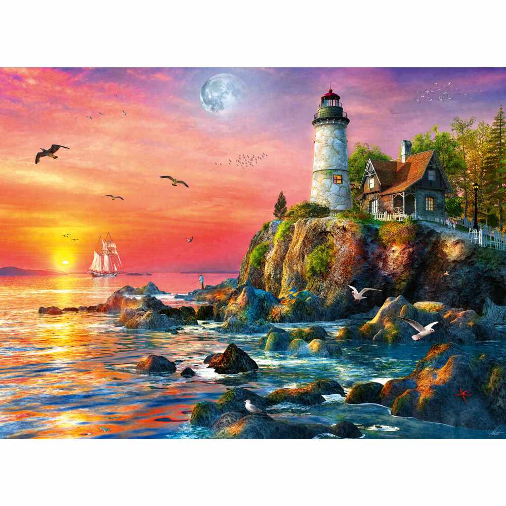 Ravensburger - Puzzle far la apus 500 piese design nou