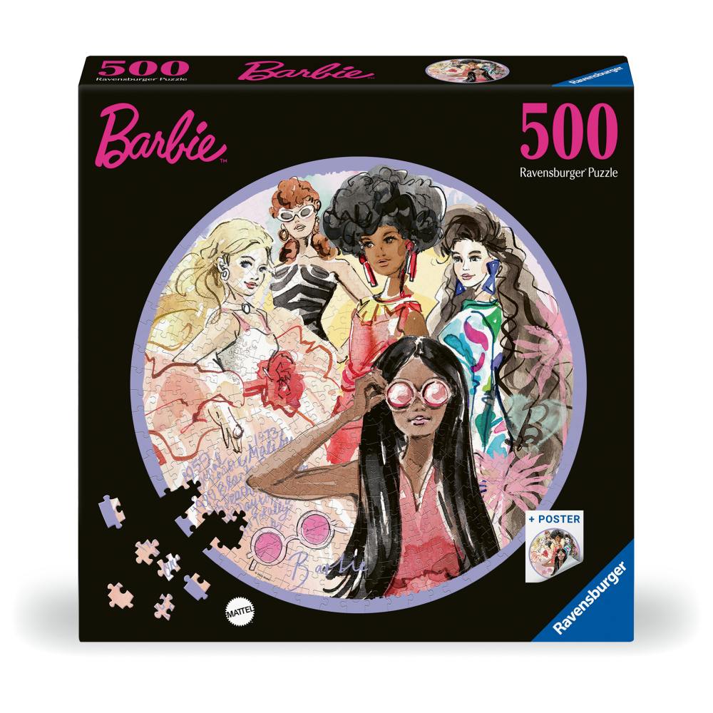 Ravensburger - Puzzle cerc Barbie 500 piese