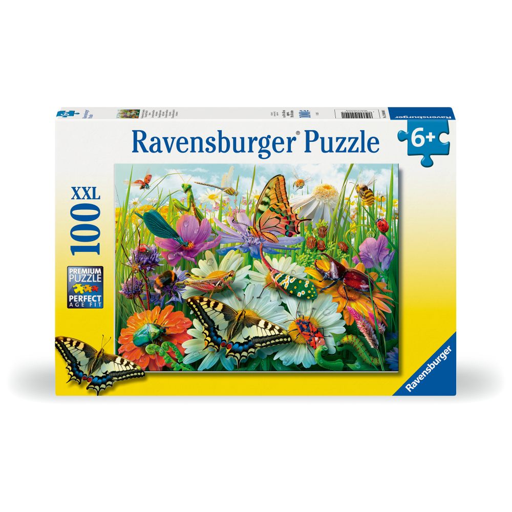 Ravensburger - Puzzle lumea minunata a insectelor 100 piese XXL