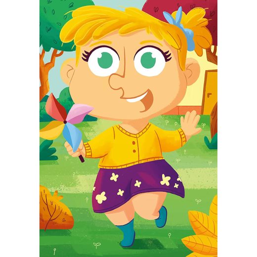Puzzle Mix&Match Haine Colorate, 3X24 Piese