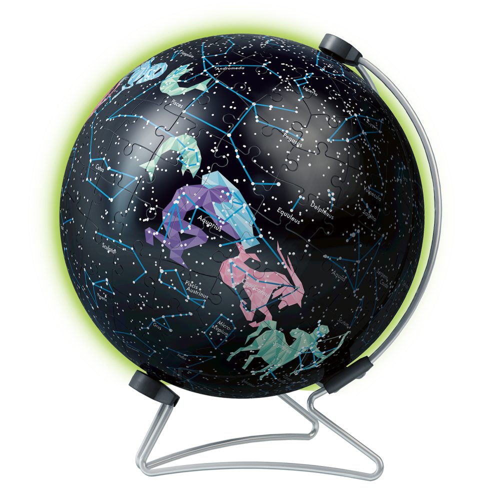 Ravensburger - Puzzle 3D glob lumineaza in intuneric 180 piese