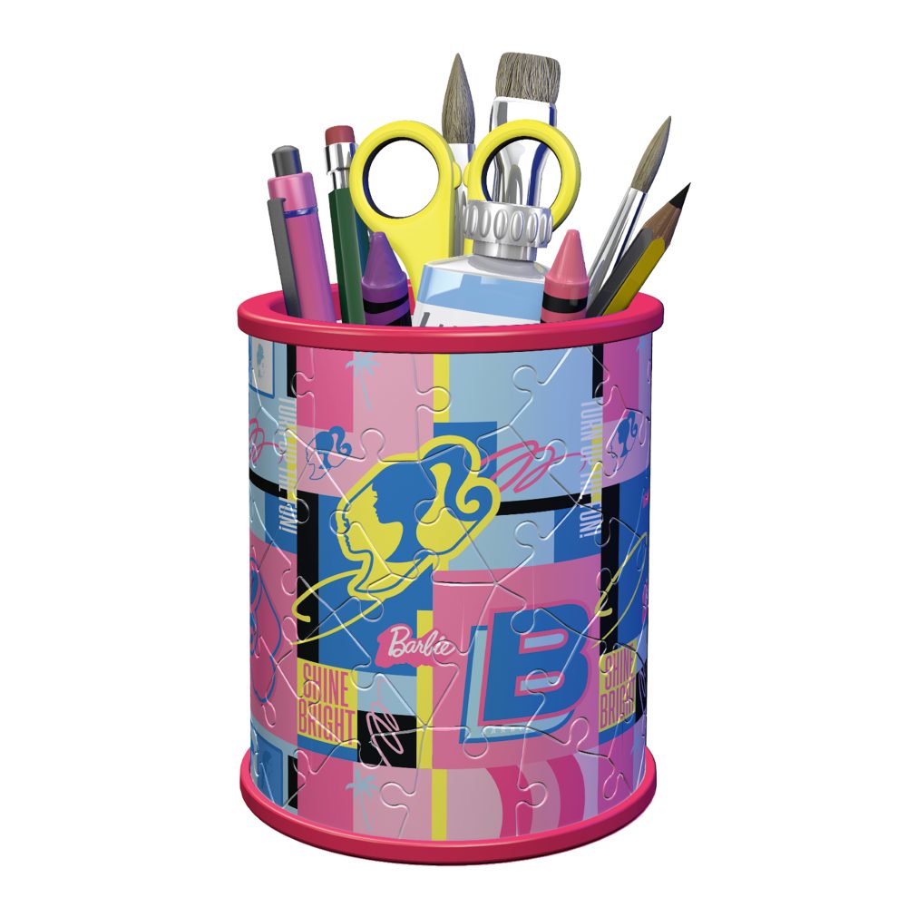 Ravensburger - Puzzle 3D suport pixuri Barbie 54 piese