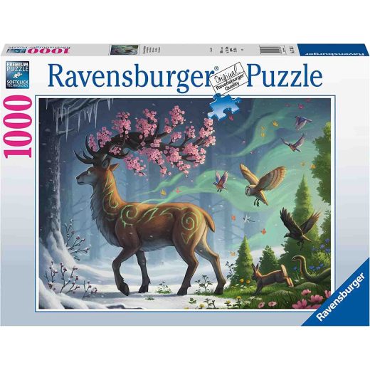 Puzzle Cerb In Padure, 1000 Piese