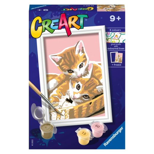 Ravensburger - CreArt pictura pe numere pentru copii pisicute dragalase