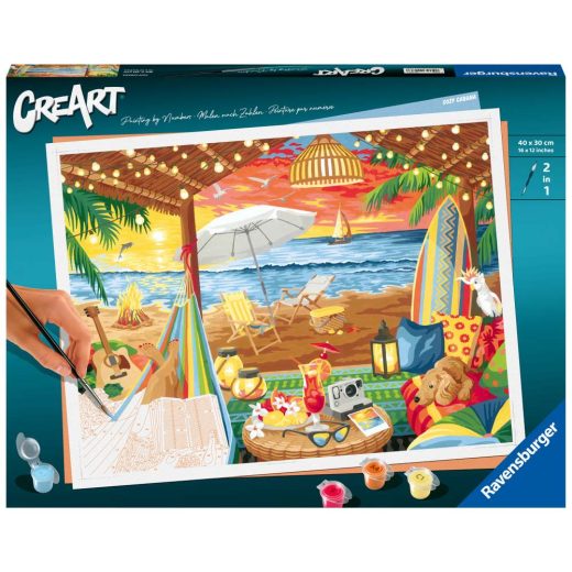 Ravensburger - CreArt pictura pe numere pentru adulti cabana cozy