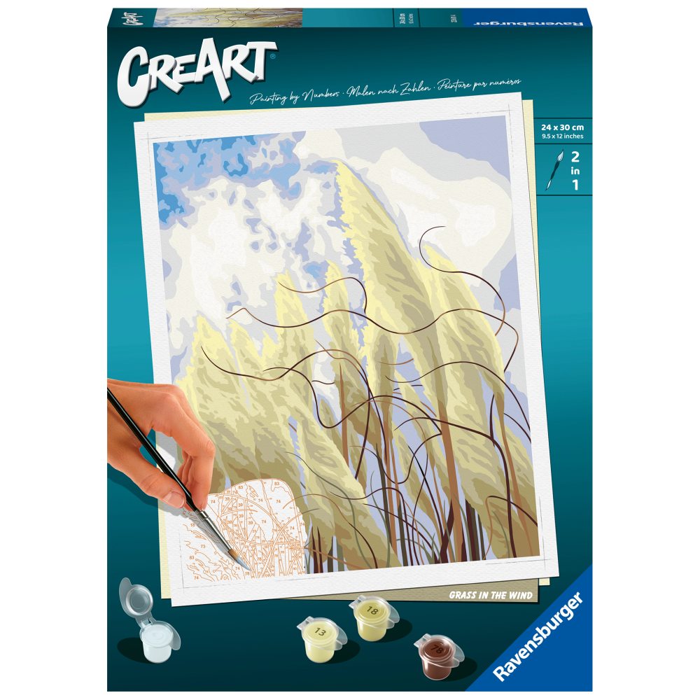 Ravensburger - CreArt pictura pe numere pentru adulti iarba in vant