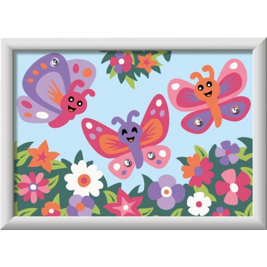 Ravensburger - Pictura pe numere fluturi fericiti