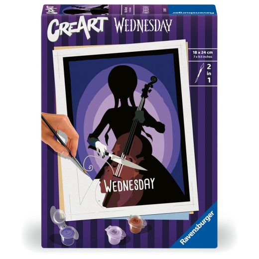 Ravensburger - CreArt pictura pe numere pentru copii Wednesday