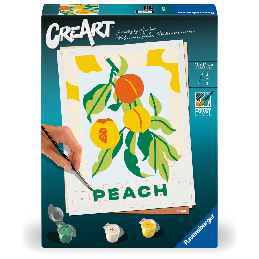 Ravensburger - CreArt pictura pe numere pentru adulti piersici