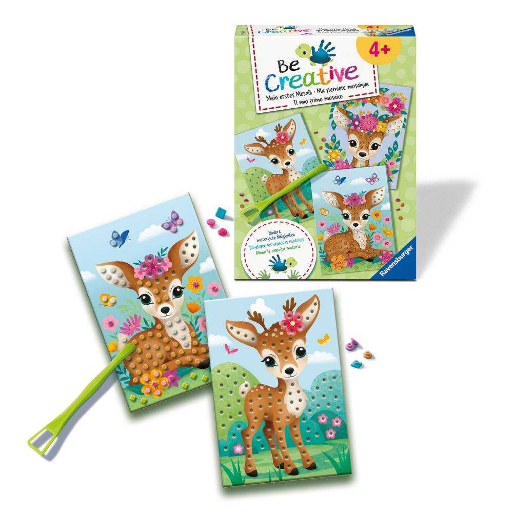 Ravensburger - Be Creative Set midi de creatie mozaic caprioare