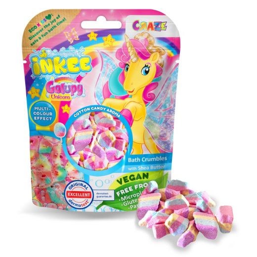 Craze - Granule efervescente de baie Inkee unicorn Galupy