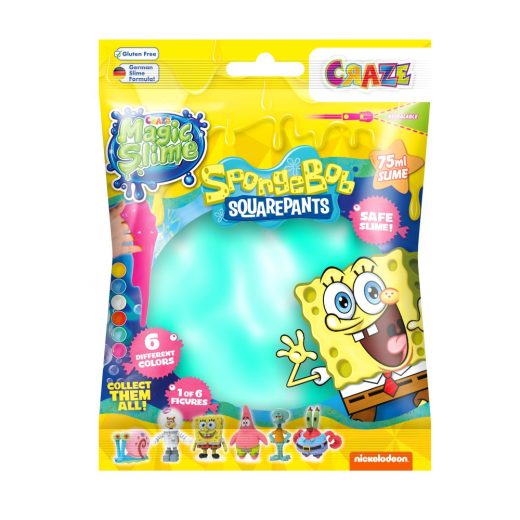 Craze - Slime magic diverse culori in punguta 75ml cu surpriza figurina SpongeBob