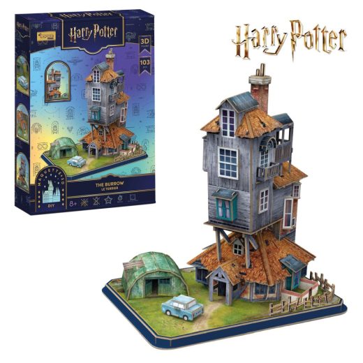 Cubic Fun - Puzzle 3D Harry Potter The Burrow locuinta Familiei Weasley 103 piese