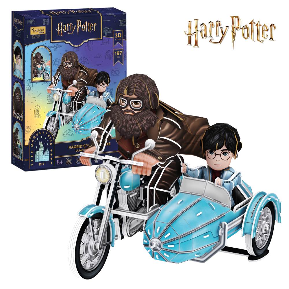 Cubic Fun - Puzzle 3D Harry Potter motocicleta lui Hagrid 197 piese