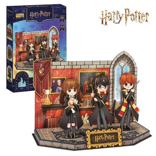 Cubic Fun - Puzzle 3D Harry Potter sala comuna Gryffindor 113 piese