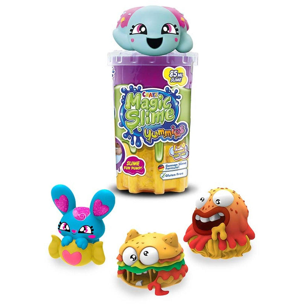 Craze - Magic Slime 85 ml mix de doua culori cu figurina care absoarbe slime-ul modele asortate