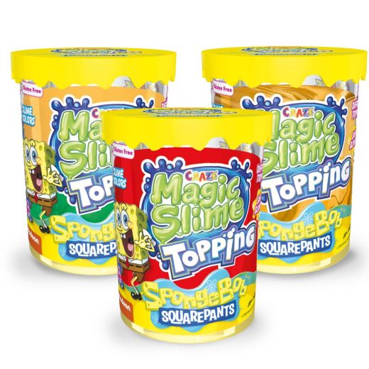 Craze - Slime Magic SpongeBob 70 ml cu sclipici si topping modele asortate