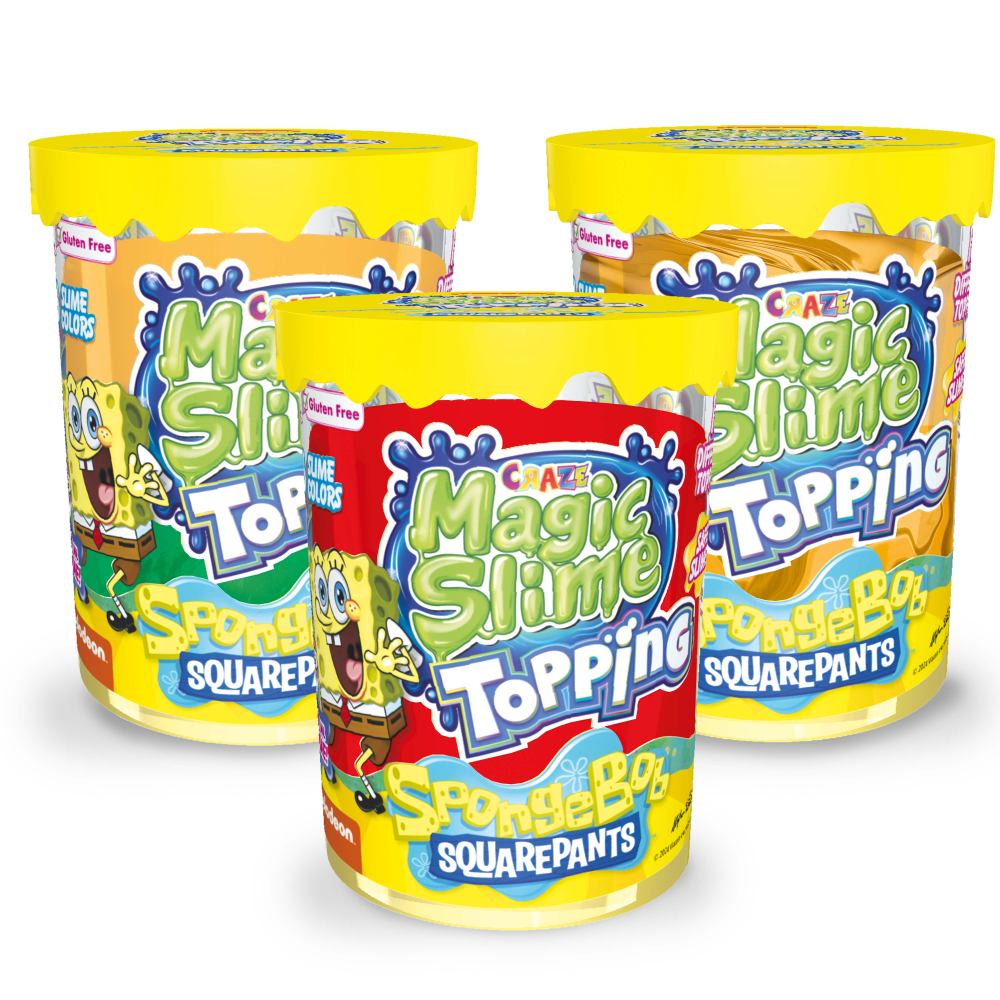 Craze - Slime Magic SpongeBob 70 ml cu sclipici si topping modele asortate