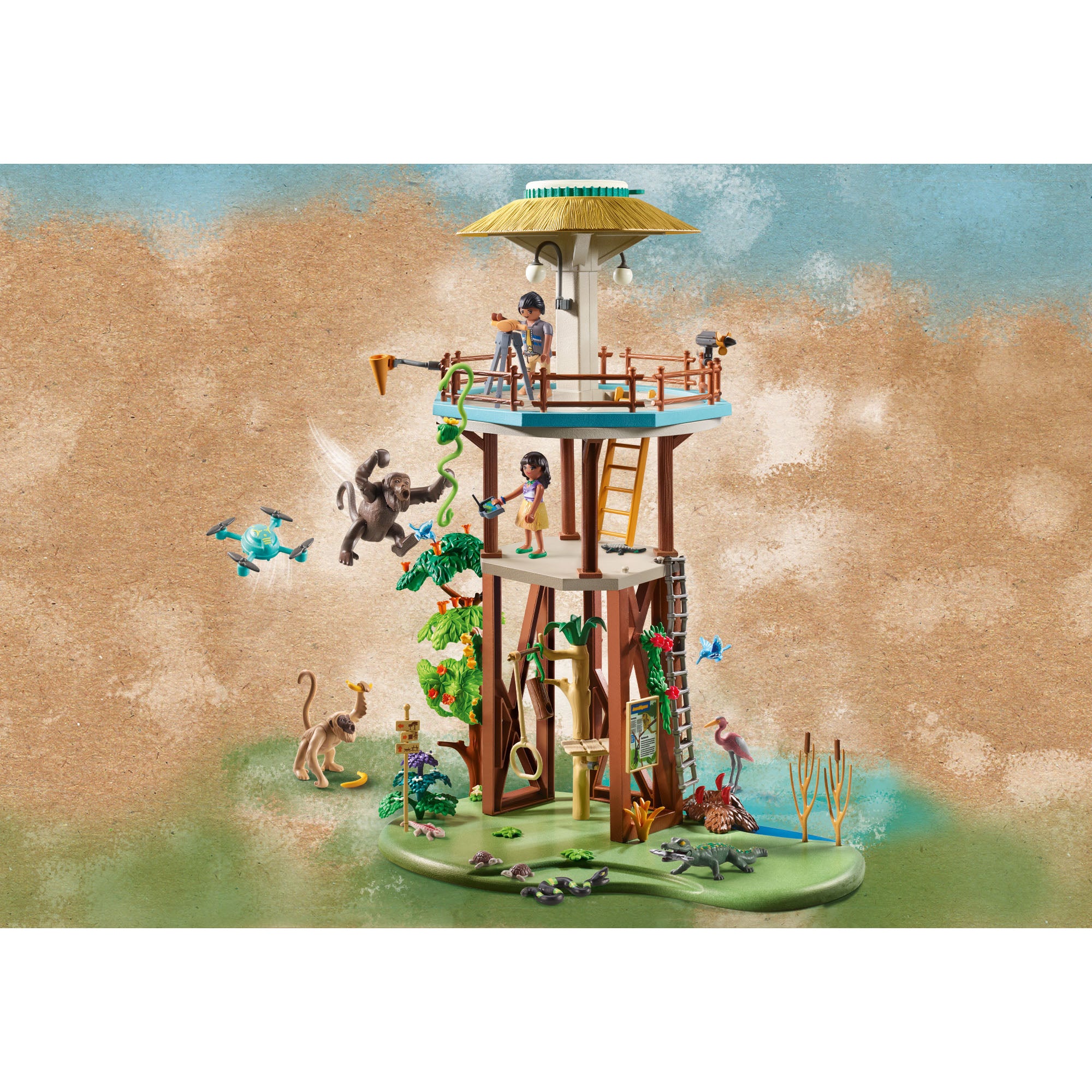 Playmobil - Turn De Cercetare Cu Busola