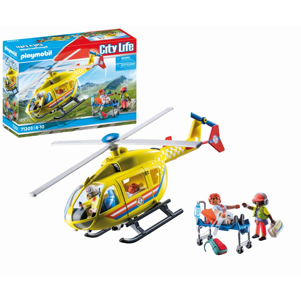 Playmobil - Elicopter Galben De Salvare