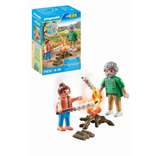 Playmobil-FOC DE TABARA CU BEZELE