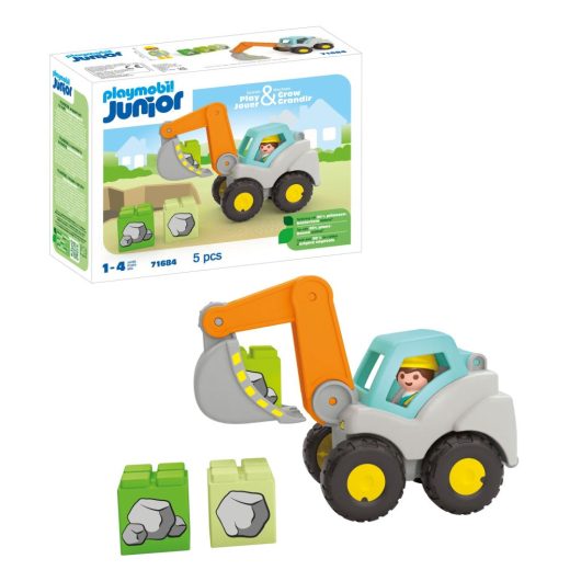 Playmobil Junior - Excavator cu brat mobil