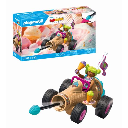 Playmobil - Jucarie de rol Cursa cu cornetul de inghetata