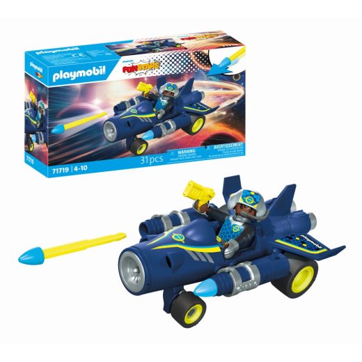 Playmobil - Jucarie de rol Cursa cu naveta spatiala