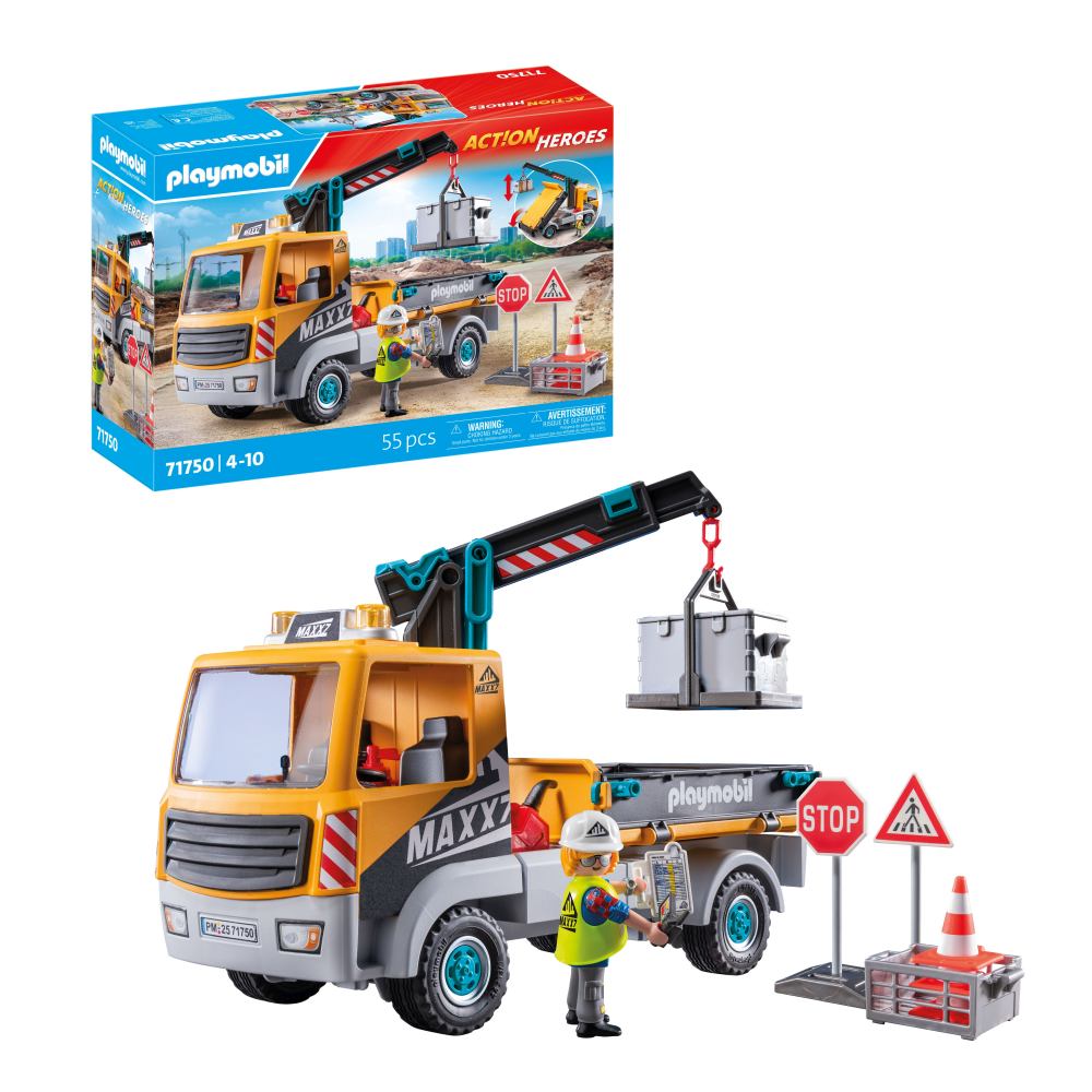 Playmobil - Camion de constructii cu macara Playmobil