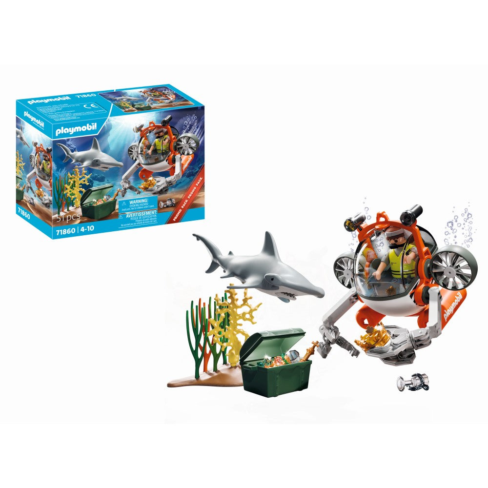 Playmobil - Promo Pack vanatoarea comorii cu submarin