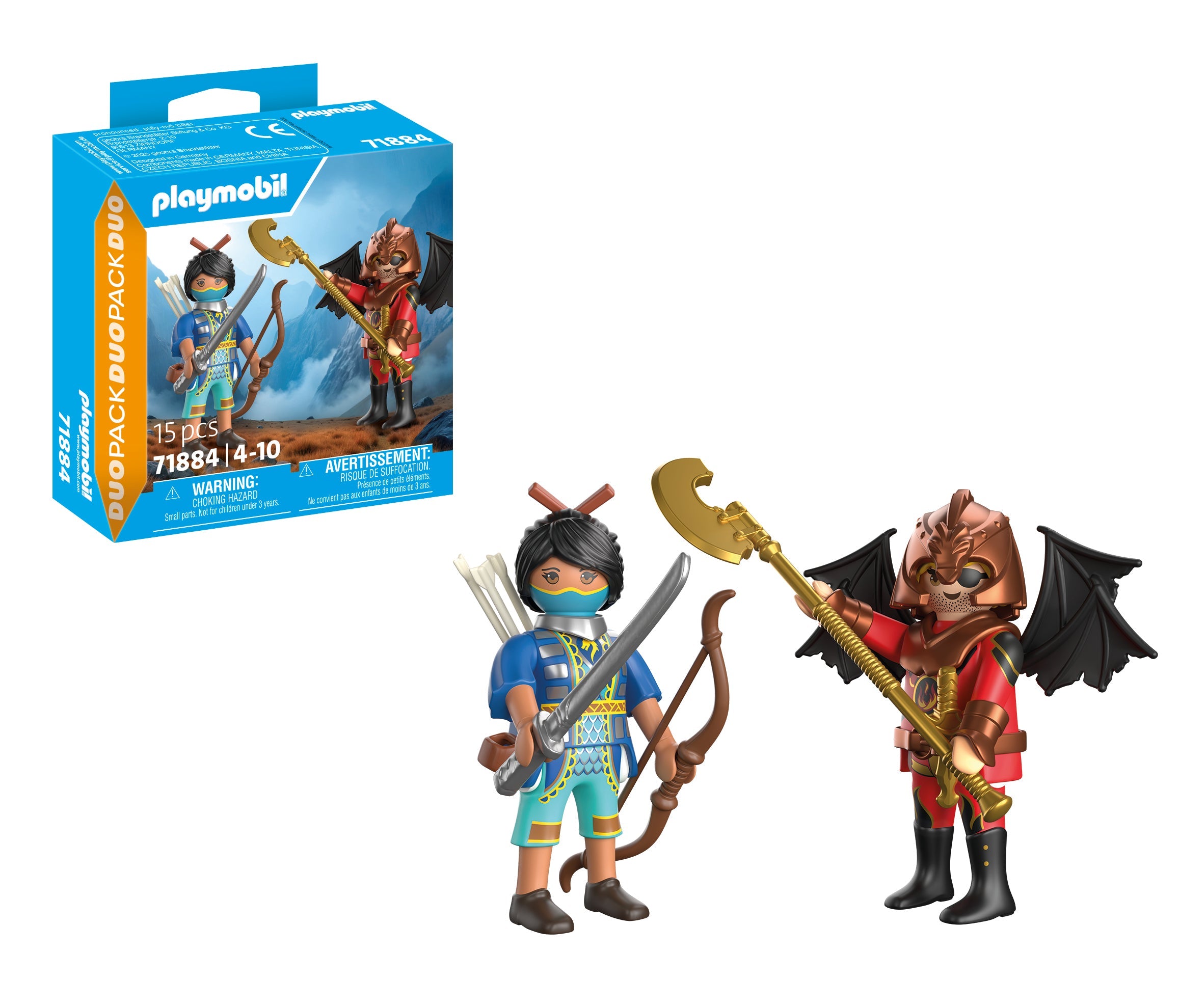 Playmobil - Set 2 figurine cavaler Novelmore si bandit Burnham