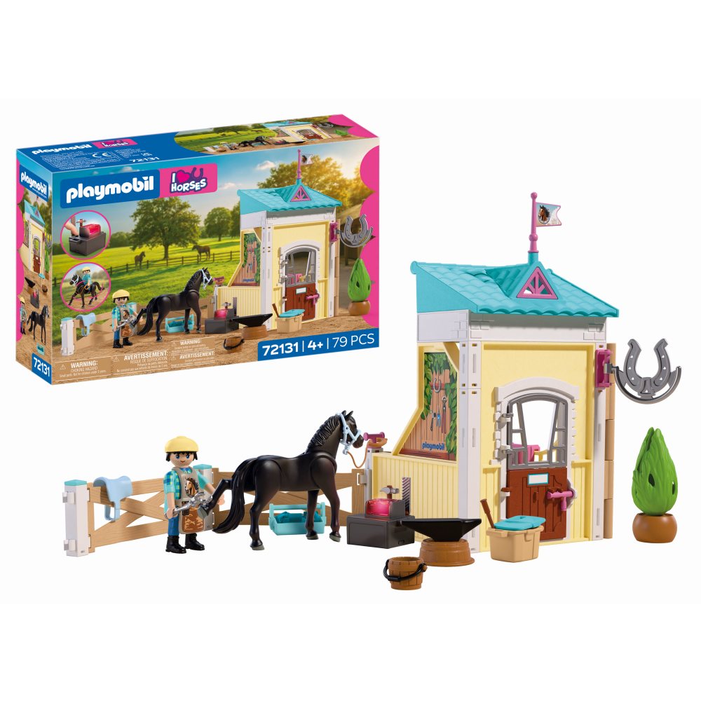 Playmobil - Jucarie de rol Grajd mic cu potcovar