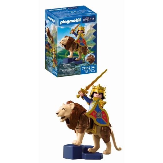 Playmobil - Jucarie de rol Leu cu cavaler auriu