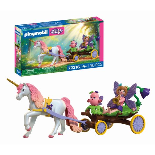 Playmobil - Jucarie de rol Unicorn cu trasura zanei
