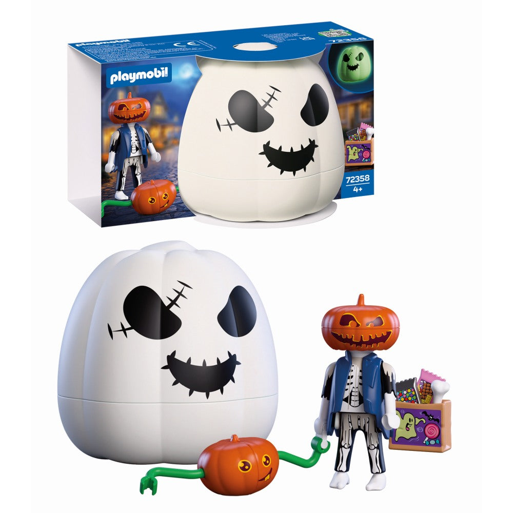 Playmobil - Dovleac de Halloween si Figurina cu cap de dovleac