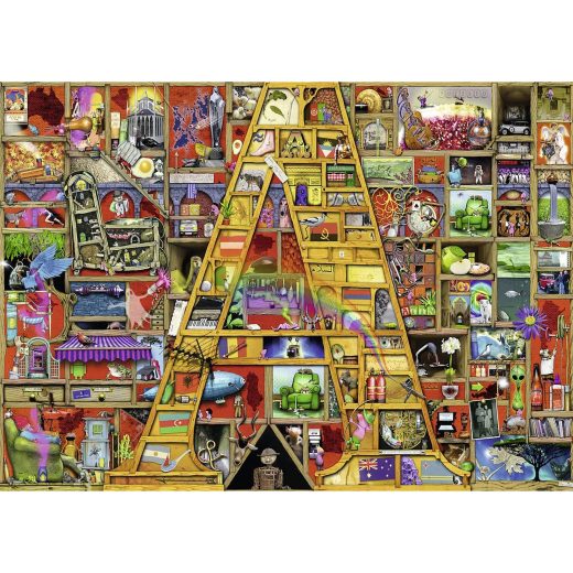 Puzzle Alfabet, Litera A, 1000 Piese
