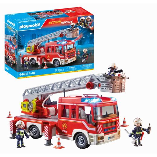 Playmobil - Masina De Pompieri Cu Scara