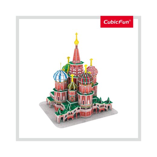 Cubic Fun - Puzzle 3D Catedrala St. Basil (Nivel Mediu 92 Piese)
