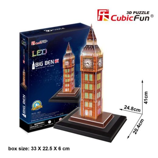 Cubic Fun - Puzzle 3D Led Big Ben 28 Piese