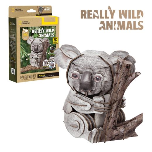 Cubic Fun - National Geographic Animale Salbatice Puzzle 3D Koala 60 piese